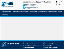 Tablet Screenshot of billi-seals.de